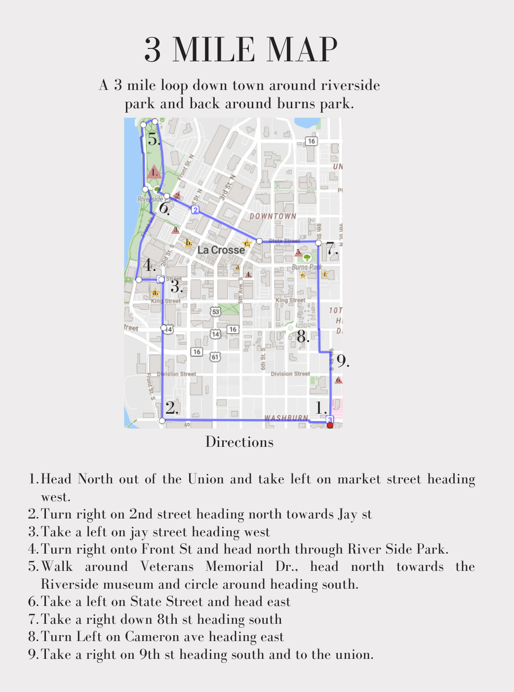 Urban Hiking Maps Viterbo University
